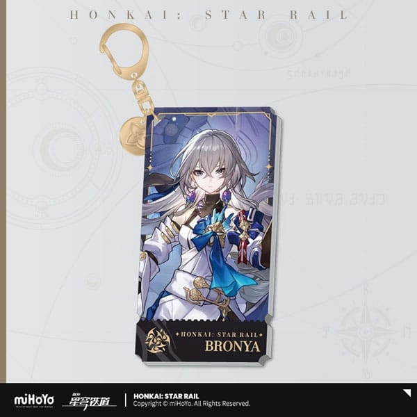 Honkai: star rail character porte-clés bronya 9 cm