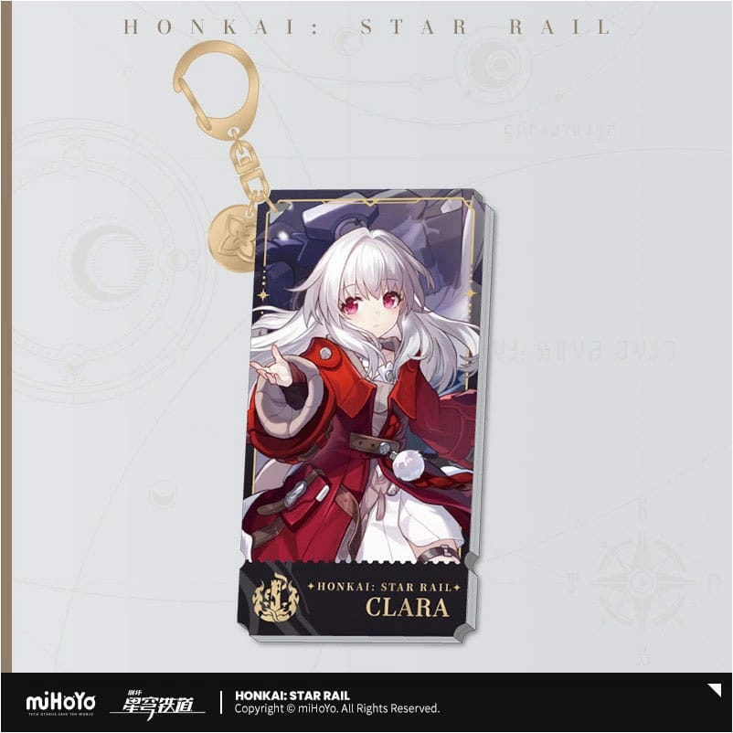 Honkai: star rail character porte-clés clara 9 cm
