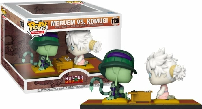 Hunter x hunter pack 2 pop moment! vinyl figurines komugi vs meruem 9 cm