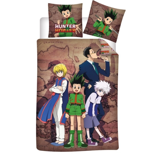 Hunter x hunter - parure de lit 140x200 - '100% coton'