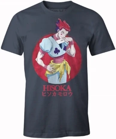 Hunter x hunter - t-shirt bleu denim isoka - s