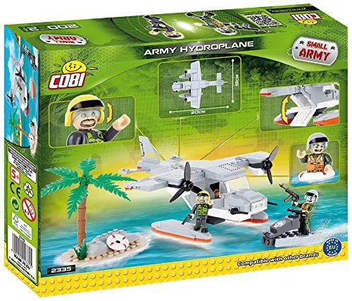 COBI 2335 - Hydravion Gris - Small Army 200 pièces 2 personnages