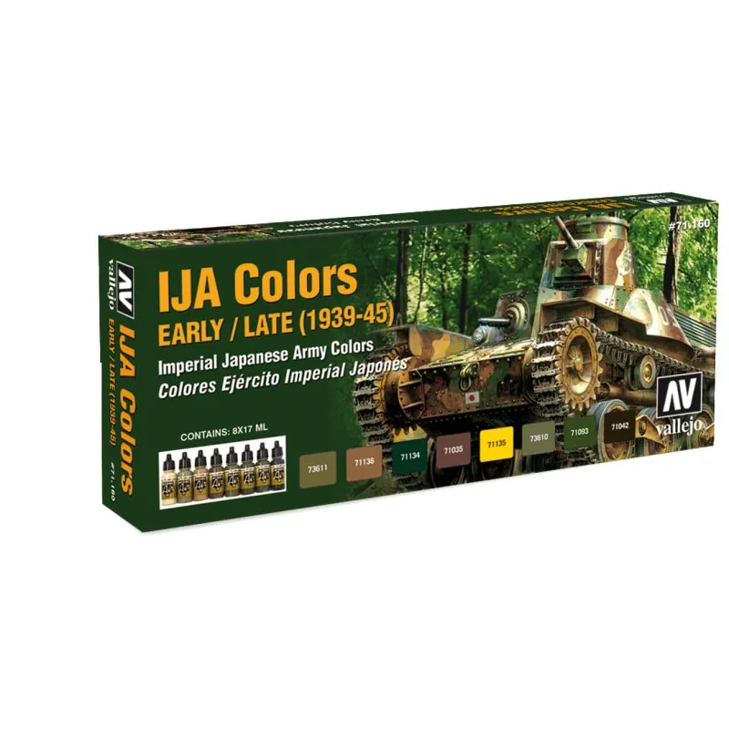 Jeu de couleurs IJA 1937/1945. VALLEJO 71160