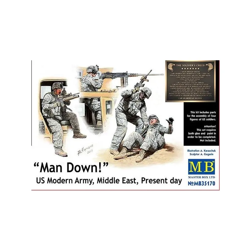 Infanterie américaine moderne, Moyen-Orient. MASTER BOX 35170