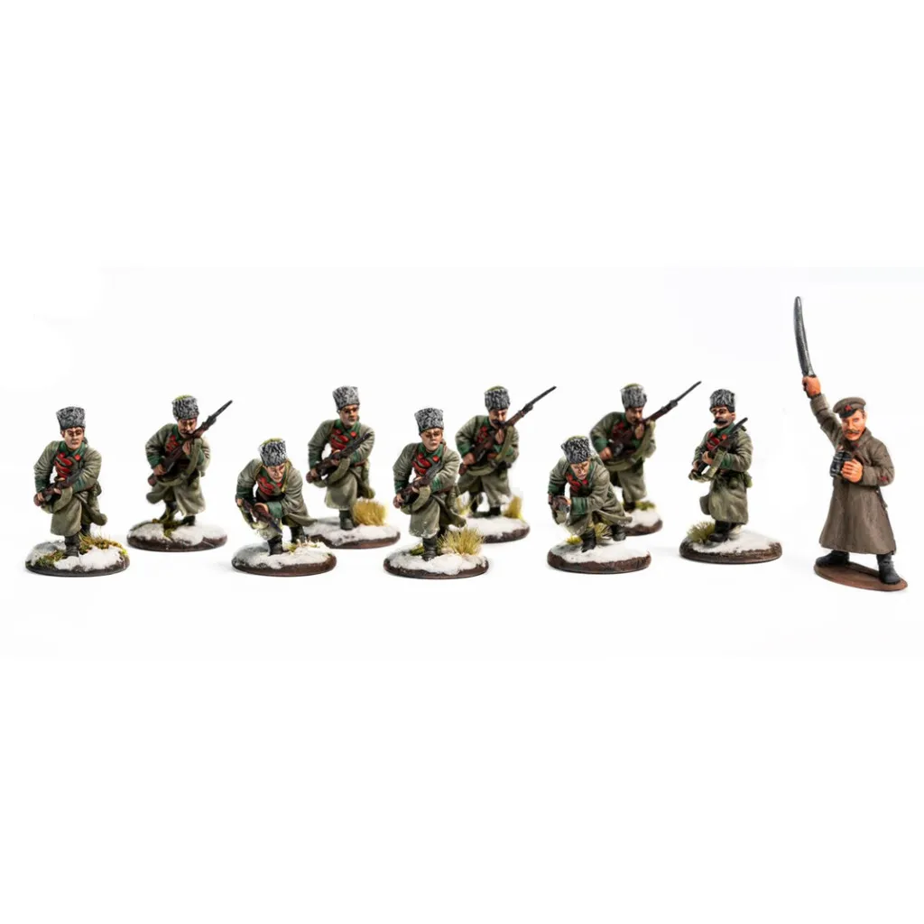 Infanterie bolchévique en tenue d'hiver