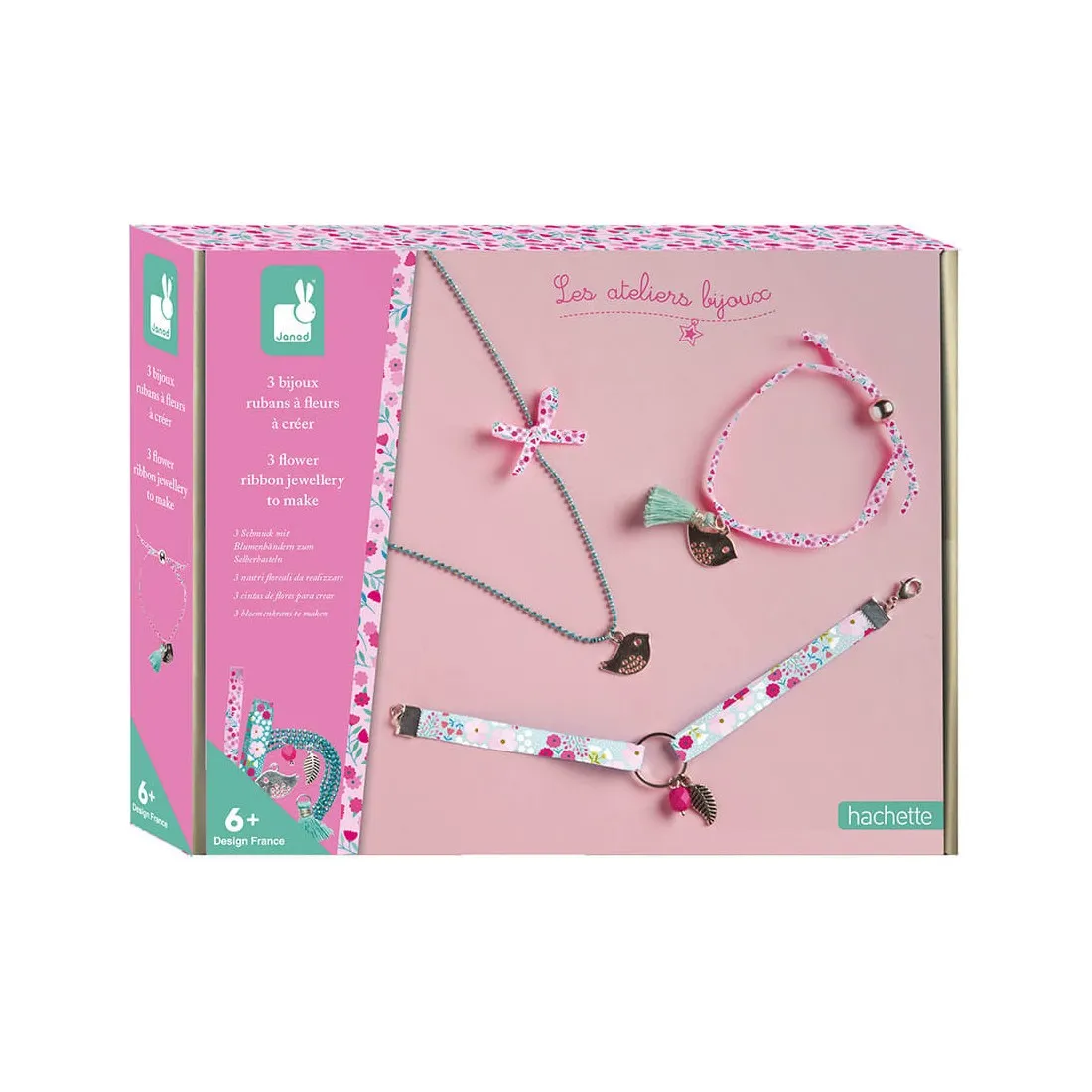 Bijoux rubans à fleurs à créer - Les ateliers bijoux - Janod