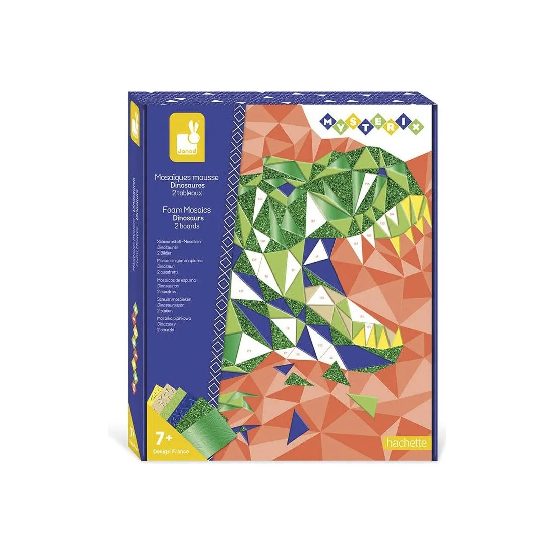 Kit créatif : mosaïques mousse dinosaures - Janod