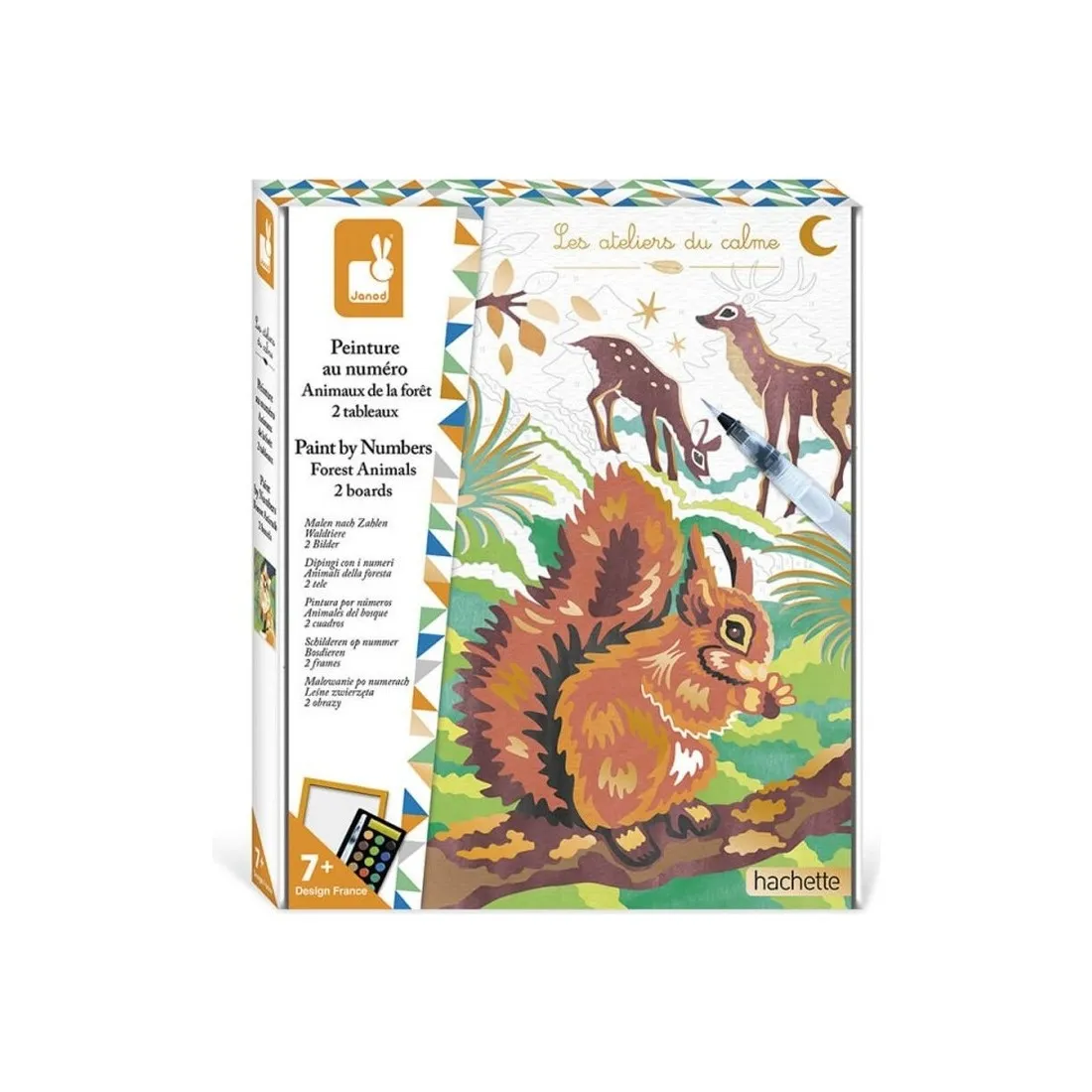 Peinture au numéro animaux de la forêt - Activité créative - Janod