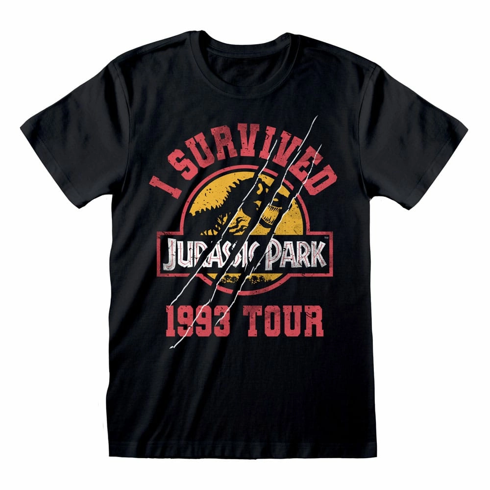 Jurassic park t-shirt i survived 1993 (s)