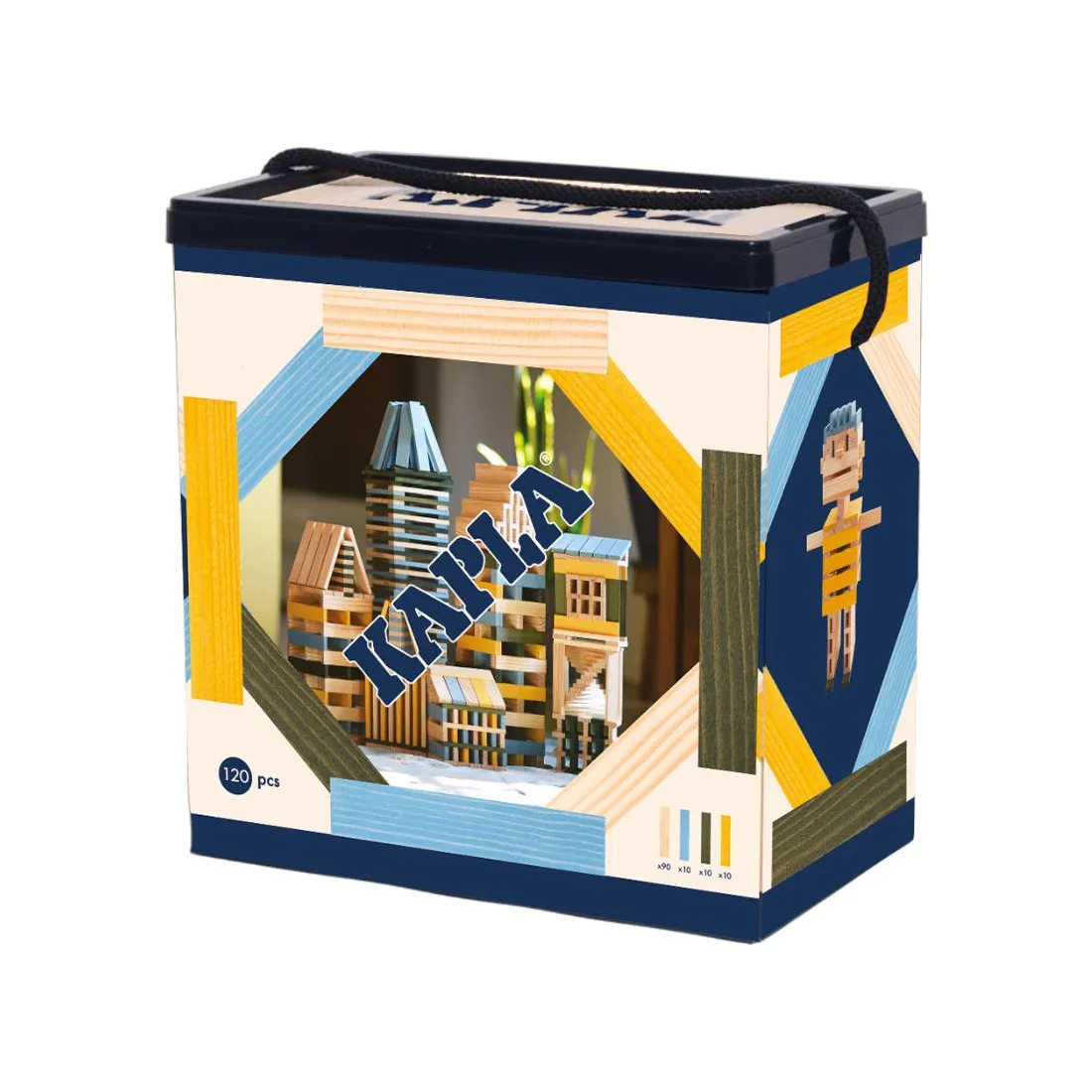 Baril 120 bleu, jaune, vert - Jeu de construction - Kapla