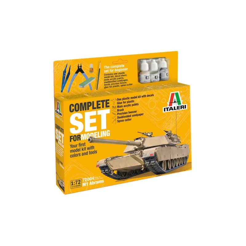 Kit de démarrage : M1 Abrams. ITALERI 72004