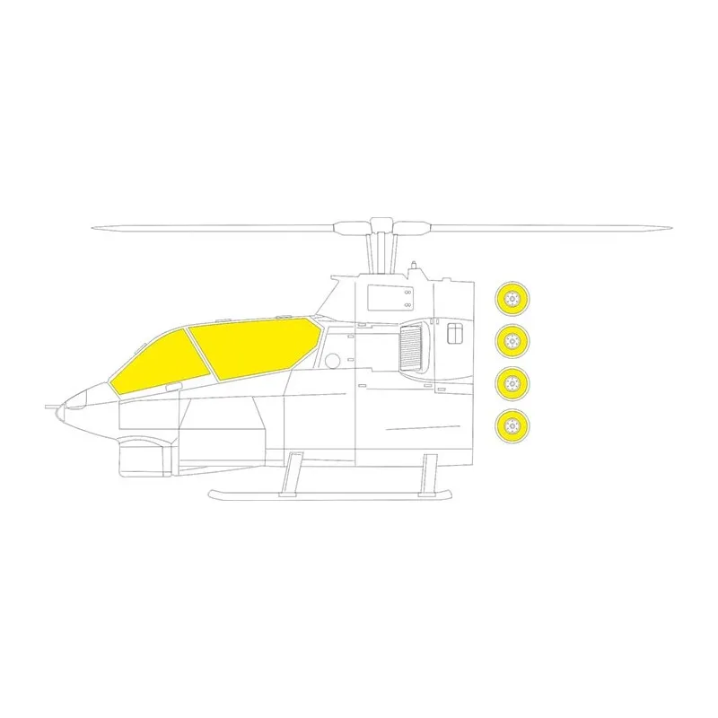 Kit d’esthétique pour AH-1G TFace. EDUARD EX863