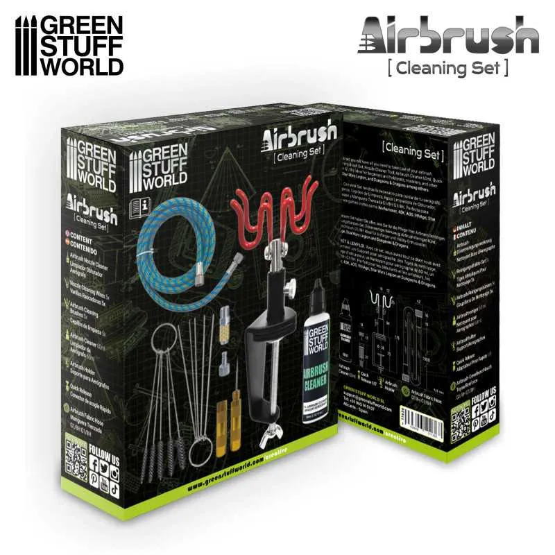 Kit de nettoyage pour aérographe. GREEN STUFF WORLD 511368