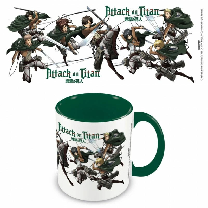 L'attaque des titans - saison 3 - mug intérieur coloré 315ml