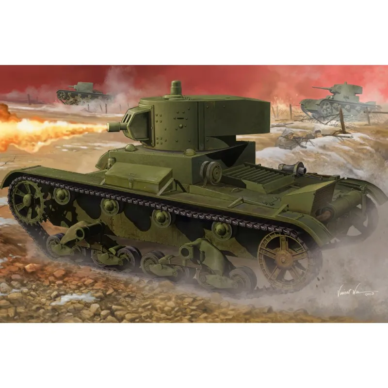 Voiture lance-flammes soviétique OT-130. HOBBY BOSS 82498