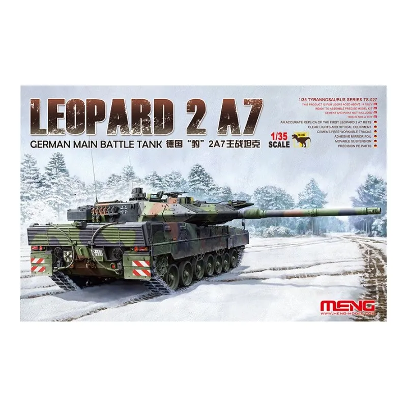 Léopard allemand 2A7. MENG TS-027