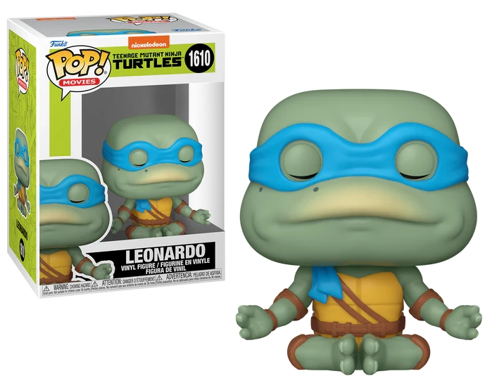 Les tortues ninjas - pop movie n° 1610 - leonardo (méditant)