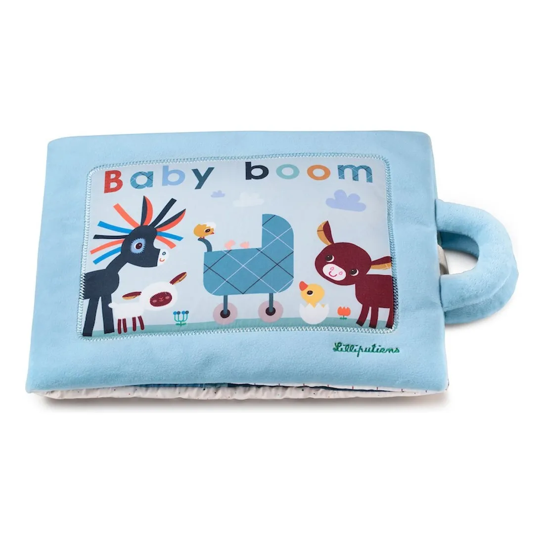 Livre en tissu pour annoncer l'arrivée d'un frère ou d'une sœur - Lilliputiens