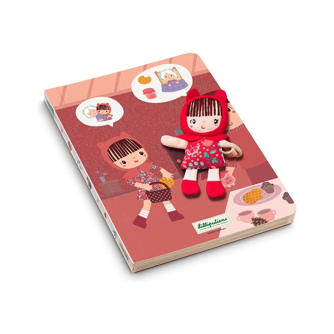 Livre parcours Chaperon rouge - Livre d'éveil - Lilliputiens