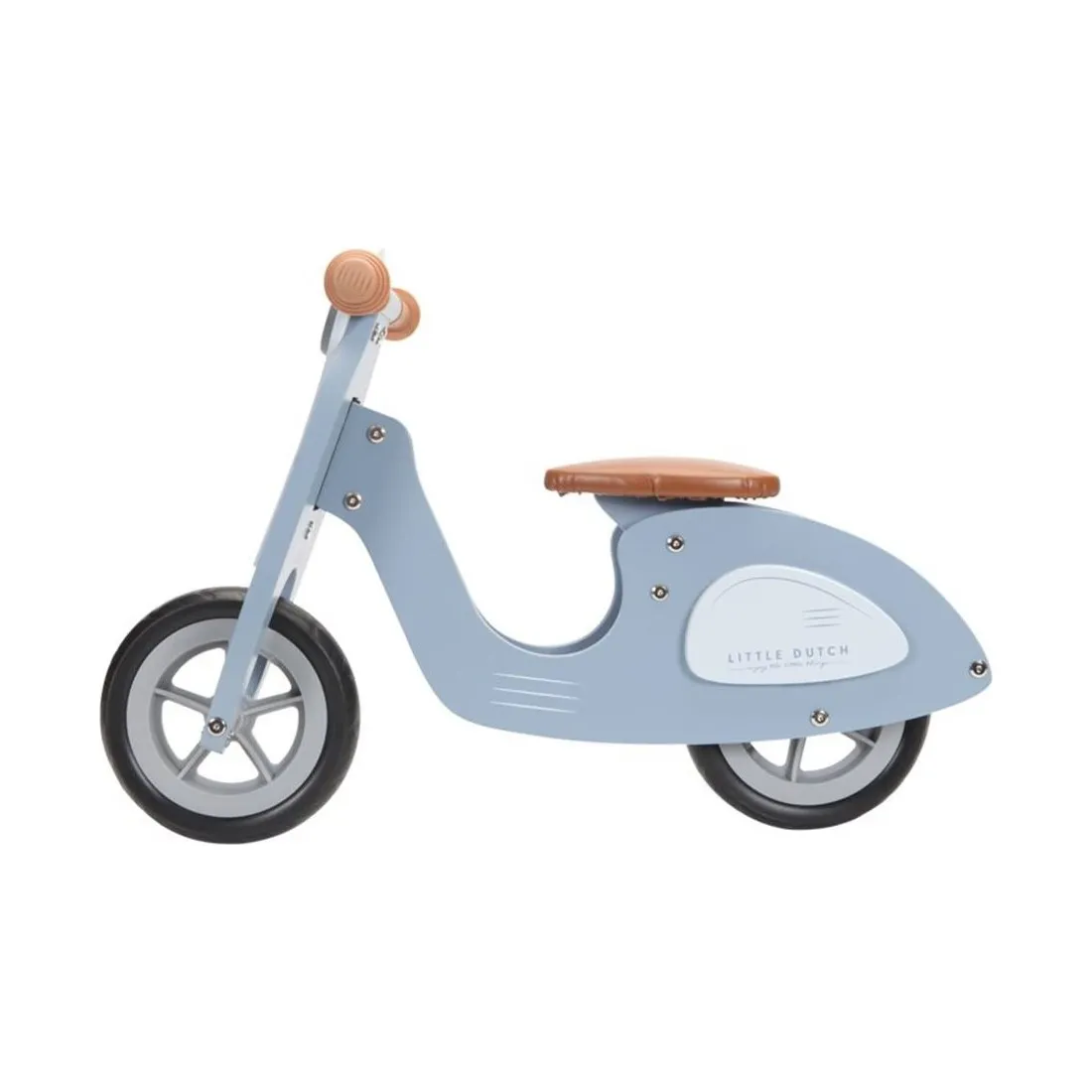 Draisienne Scooter en bois pour enfant Bleu - Little Dutch