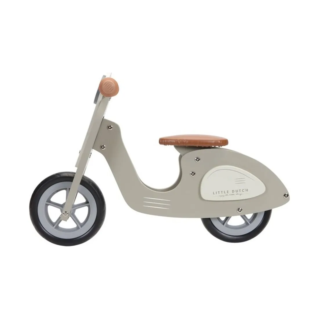 Draisienne en bois enfant - Scooter Vespa Vert Olive - Little Dutch