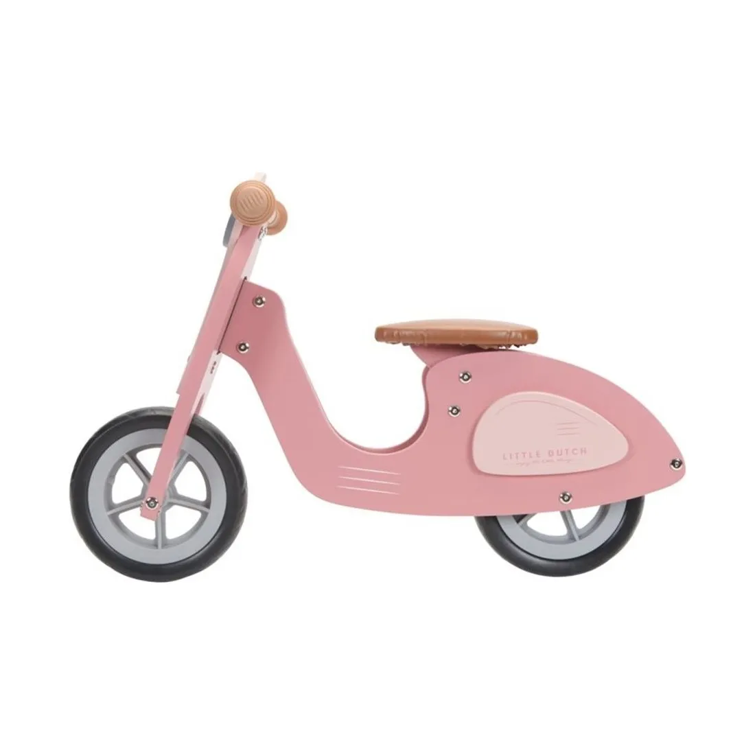 Draisienne en bois - Scooter Vespa pour enfant Rose - Little Dutch