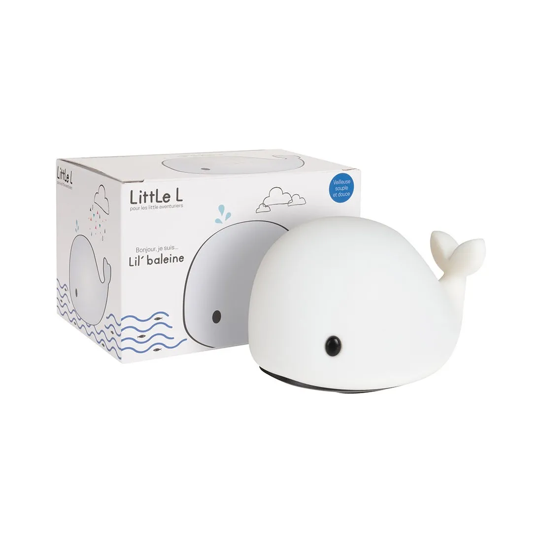 Veilleuse baleine blanc - Little L