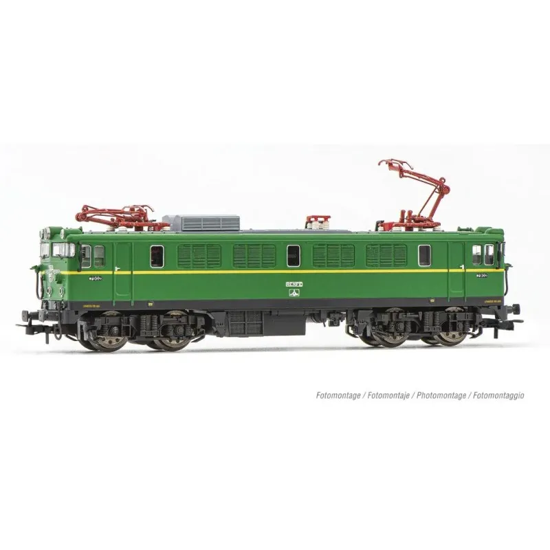 Locomotive électrique 7900 (vert-jaune), RENFE. Numérisés. ELECTROTREN HE2018D