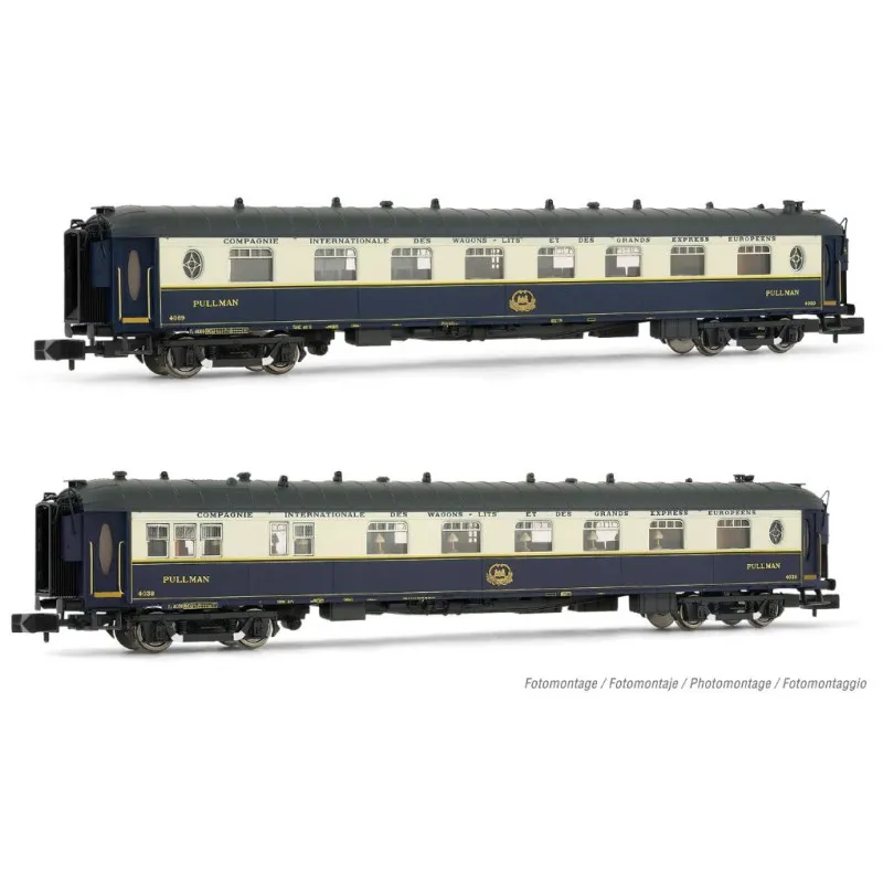 Lot de 2 voitures « Flèche d’Or », CIWL. ARNOLD HN4404