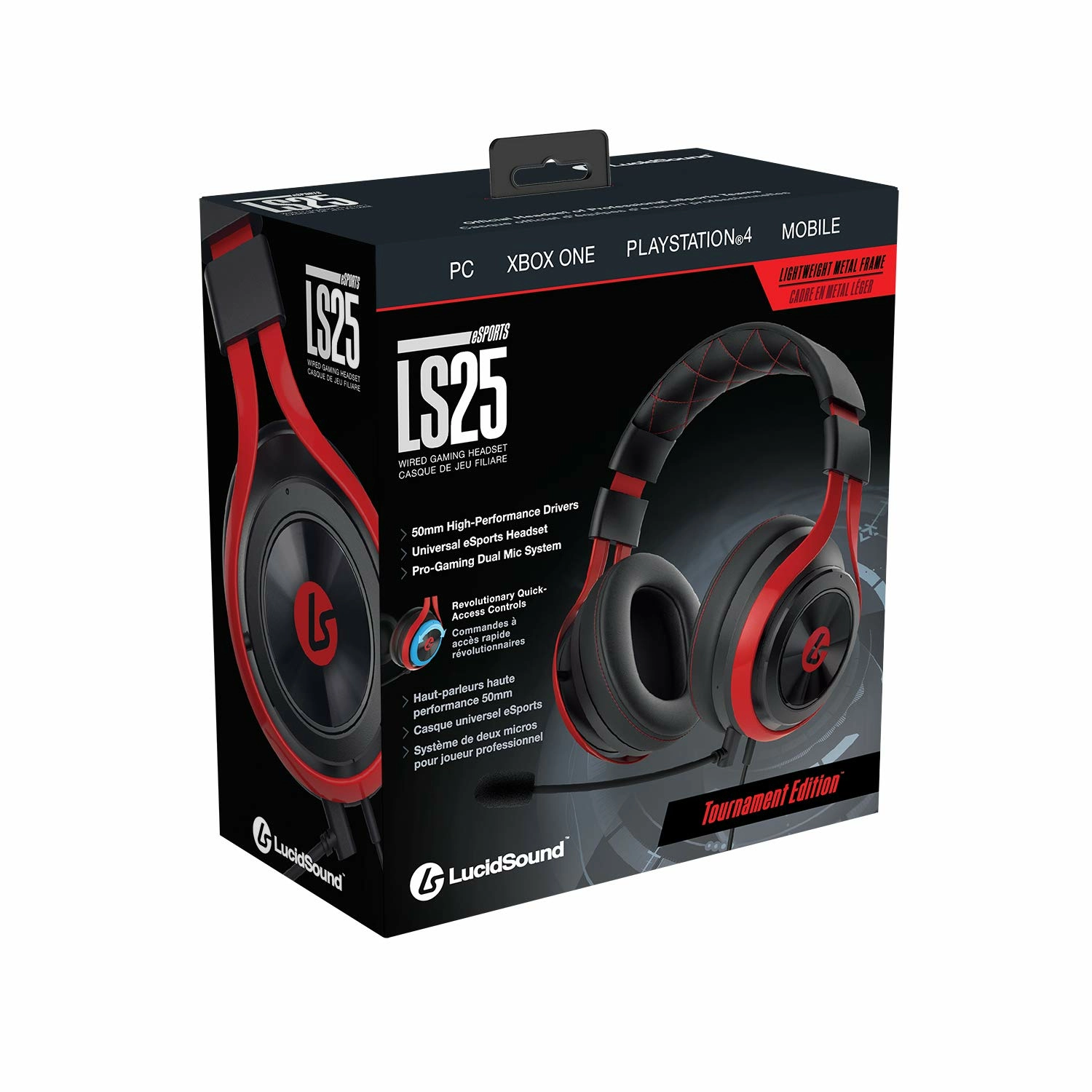 Lucidsound - LS25 Casque Gaming Filaire Noir E-Sports Multi-plateformes