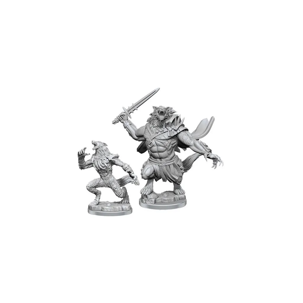 Magic the Gathering Deep Cuts Unpainted Miniatures:  Arlinn Kord & Tovolar