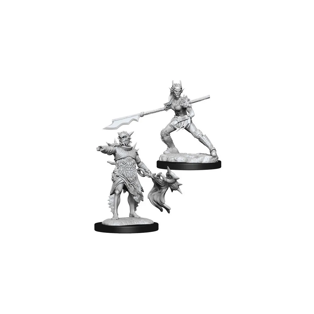 Magic the Gathering Deep Cuts Unpainted Miniatures: Coralhelm Commander & Halimar Wavewatch