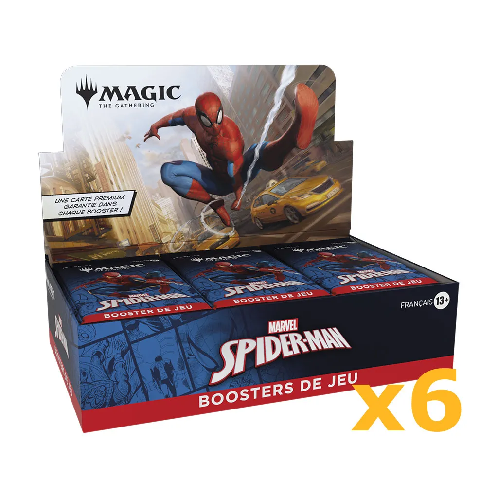 Magic the Gathering : Marvel's Spider-Man - Lot de 6 Boîtes de 30 Boosters de jeu