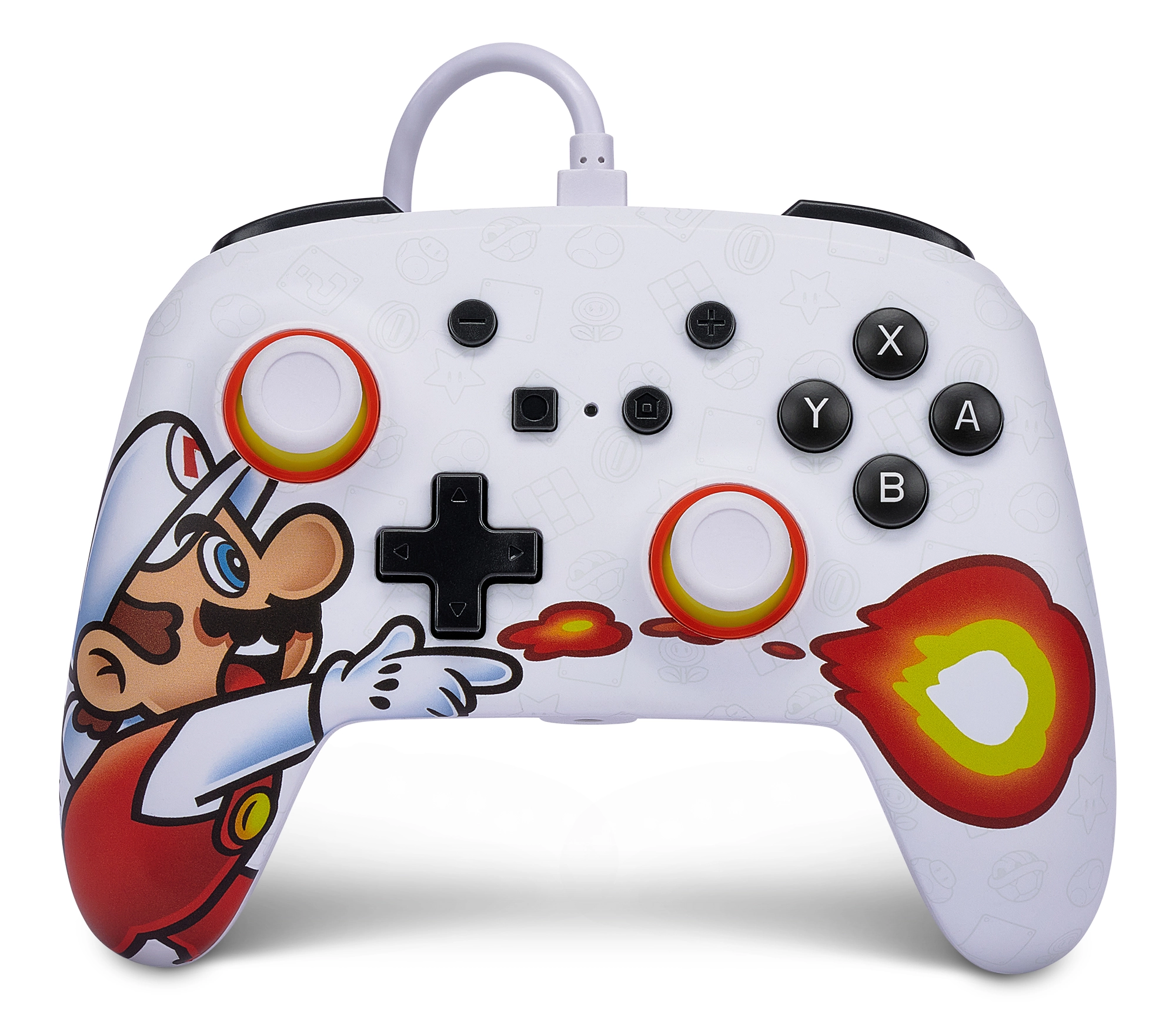 Manette filaire switch - fireball mario