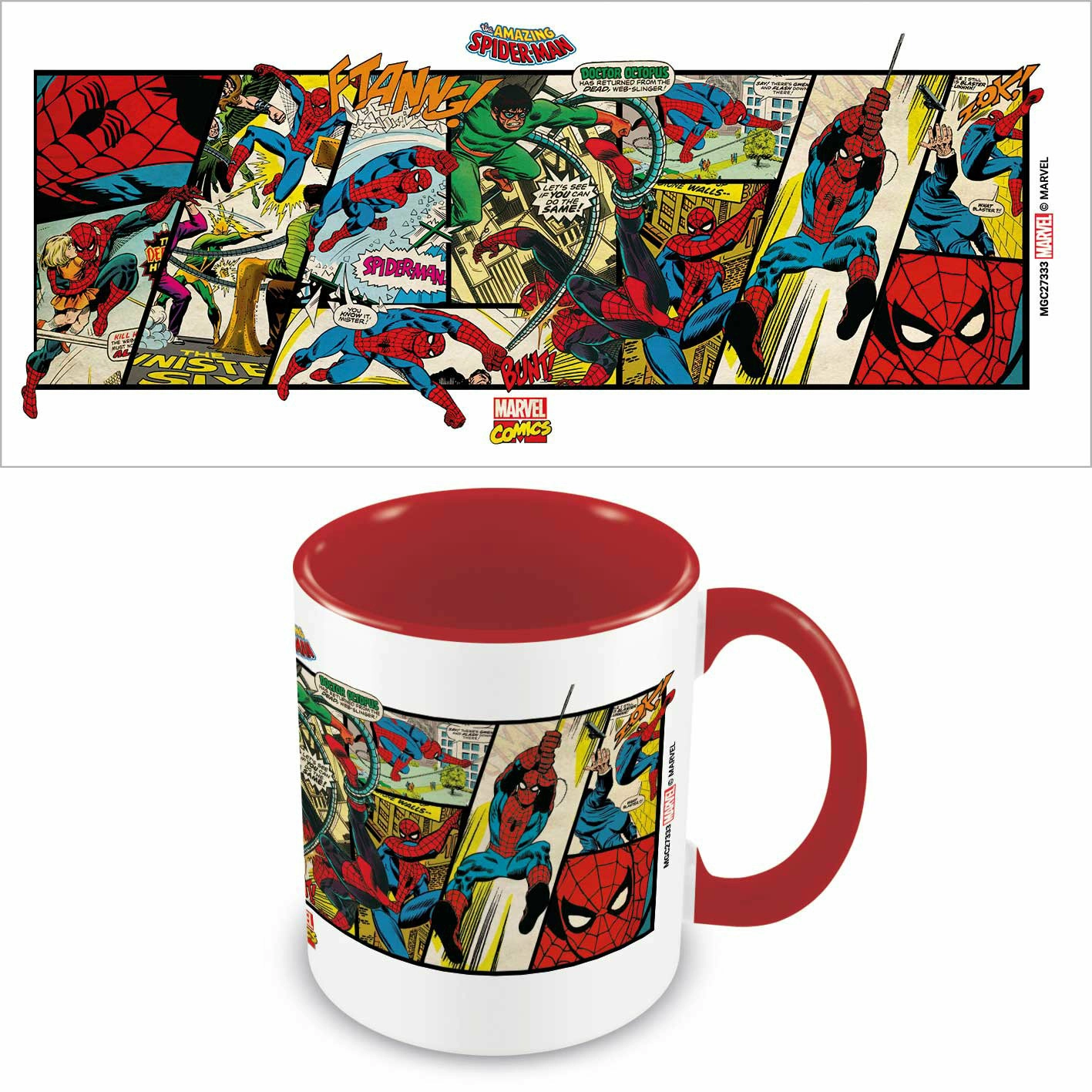Marvel comics - spider-man - mug intérieur coloré 315ml