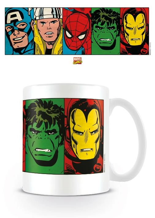 Marvel comics - visages coffee mug 315ml