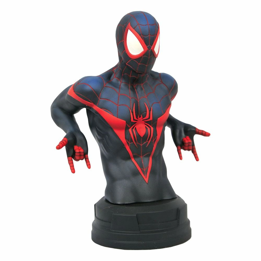 Marvel - morales spider-man - buste premier collection 18cm