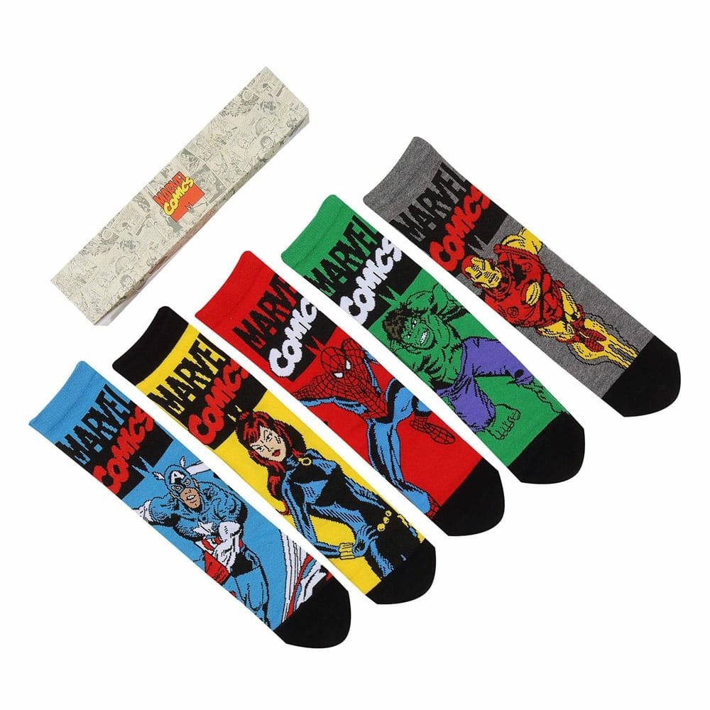 Marvel pack 5 paires de chaussettes avengers l-xl