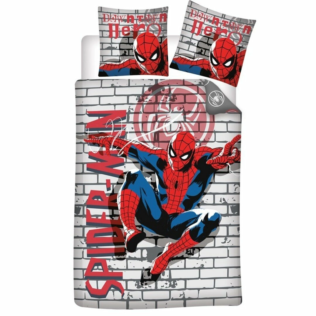 Marvel - parure de lit 140x200cm + 65x65cm - spider-man