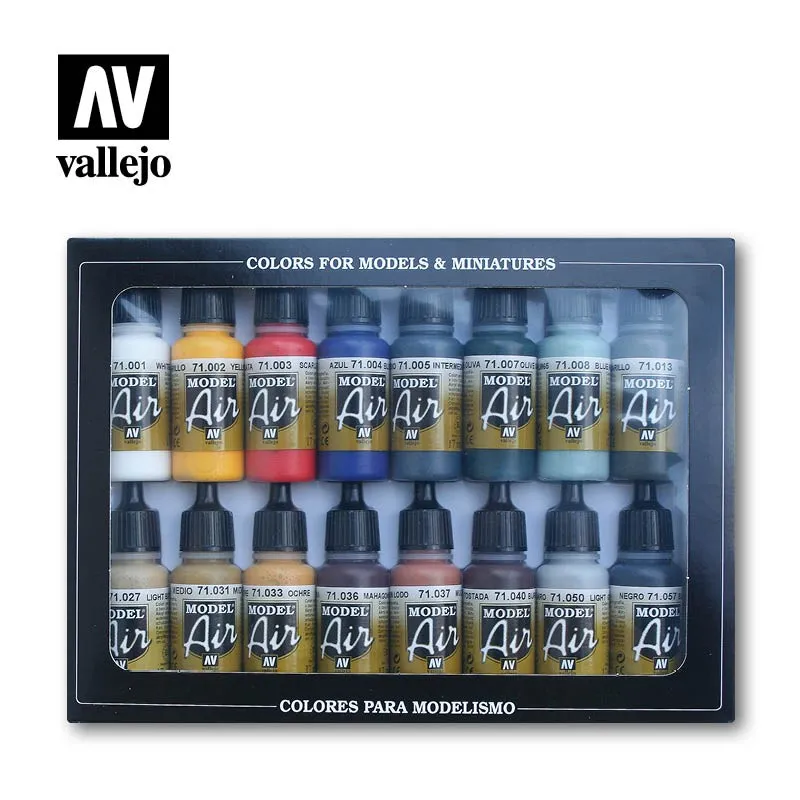 Jeu de couleurs de base Modèle Air. VALLEJO 71178