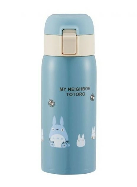 Mon voisin totoro bouteille one push mat blue 350ml