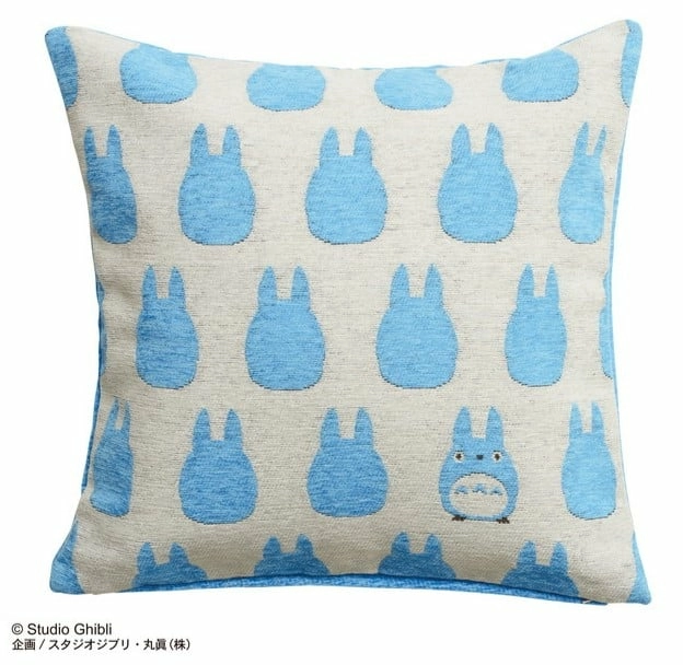 Mon voisin totoro - totoro bleu - coussin 45x45cm