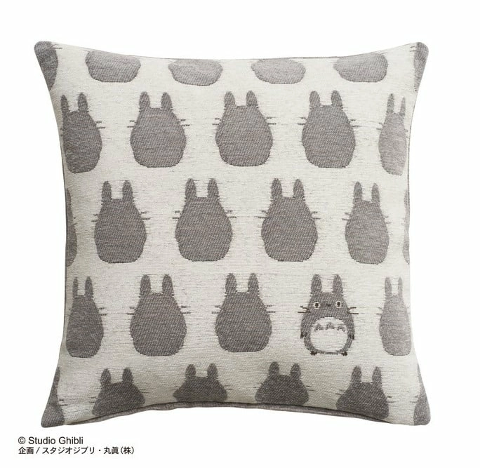 Mon voisin totoro - totoro gris - coussin 45x45cm
