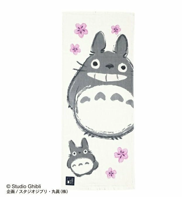 Mon voisin totoro - totoro sakura - serviette imabari 34x80cm
