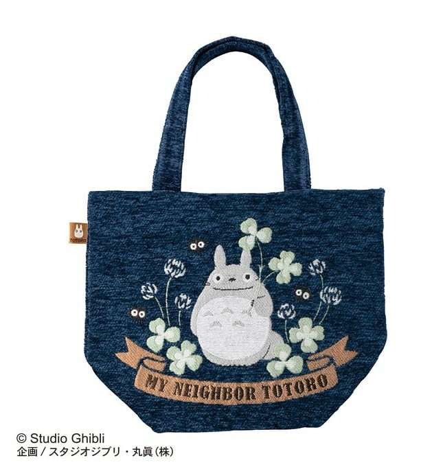 Mon voisin totoro - totoro trèfle - tote bag 26x32x15cm