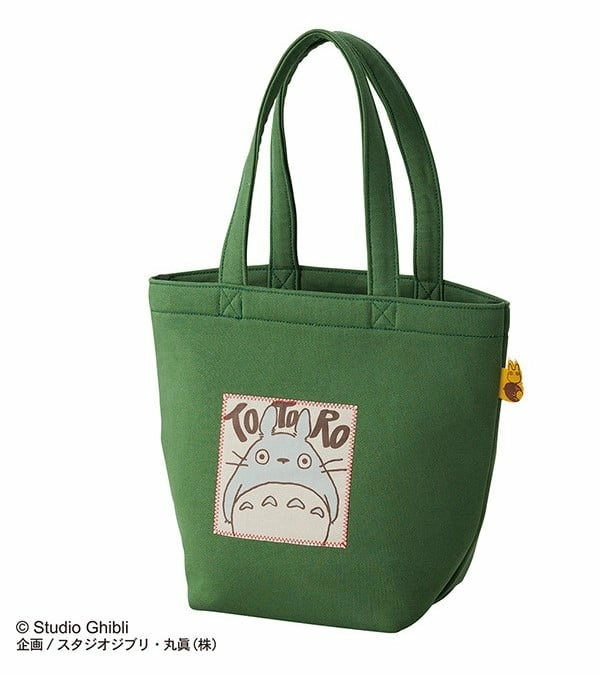 Mon voisin totoro - totoro vert d'automne - tote bag 26x32x15cm
