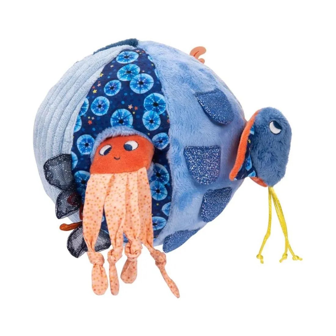 Balle souple d'activités Bleu Océan - Les aventures de Paulie - Moulin Roty