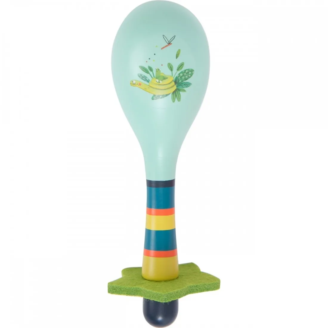 Maracas en Bois Bleue pour Enfant - Dans la Jungle Moulin Roty - Moulin Roty