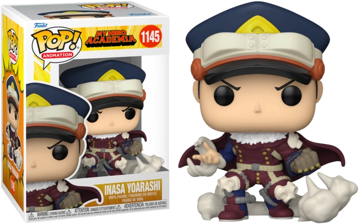 My hero academia pop! animation vinyl figurine inasa yoarashi 9 cm