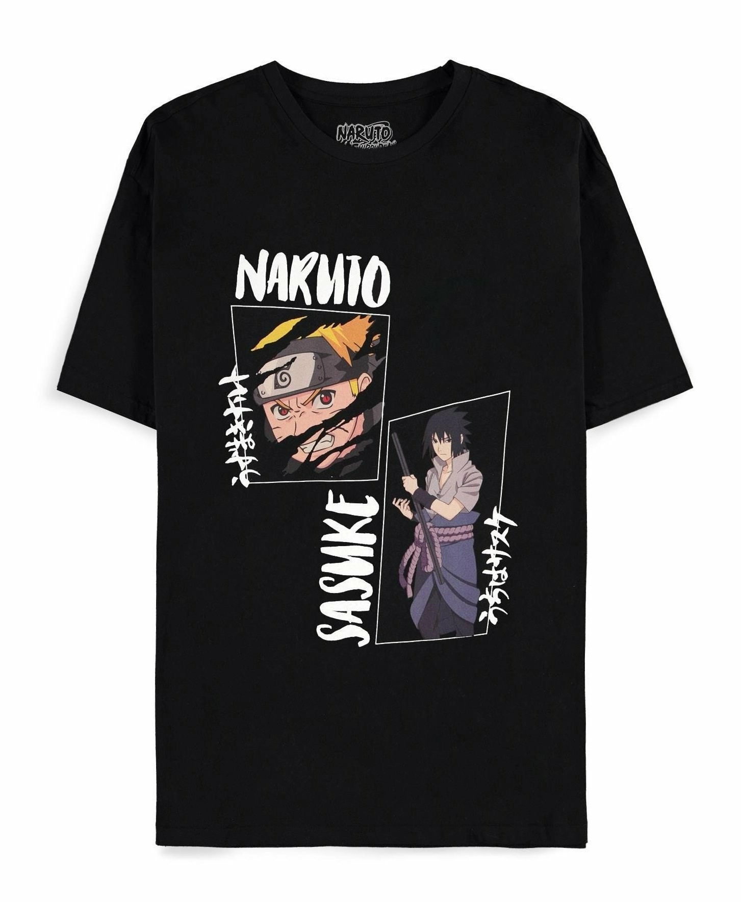 Naruto shippuden - naruto & sasuke - t-shirt homme (m)